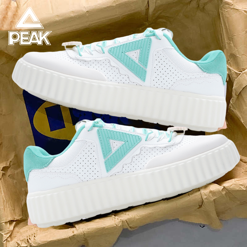 匹克板鞋女款低帮透气休闲鞋秋冬小白鞋学生轻便时尚运动鞋子女鞋