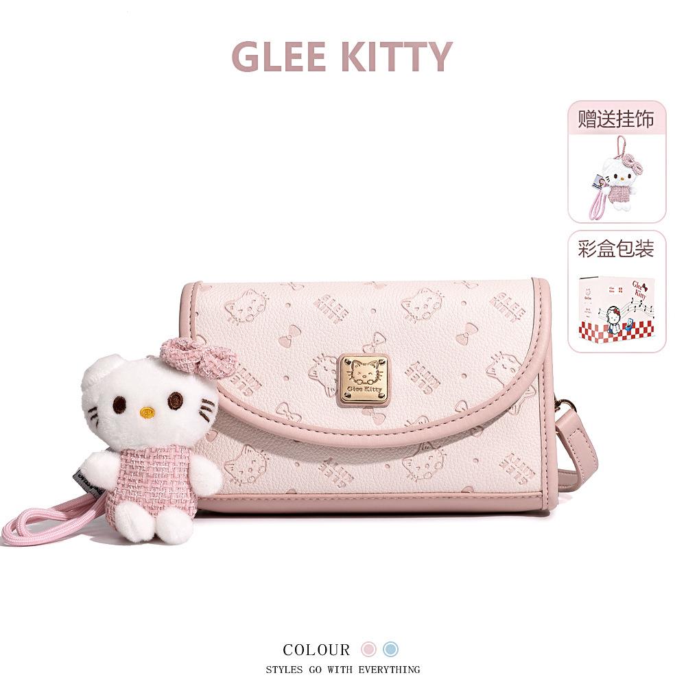 GLEEKITTY单肩包斜挎包2026新款轻奢小众甜美可爱风小方包包女款
