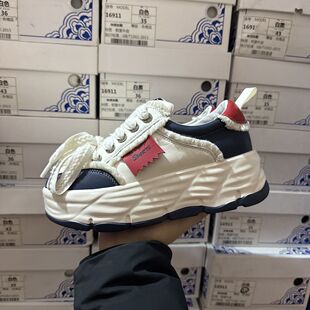 增高板鞋 6cm轻便商场撤柜断码 潮流时尚 女春秋新款 厚底真皮松糕鞋