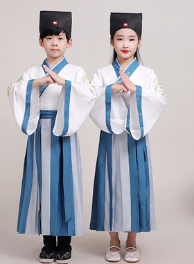 国学服装儿童汉服演出服男女幼儿园大班毕业典礼小学一年级表演服