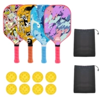 4 ракетки из стекловолокна турнирного класса + 8 мячей + 2 сумки для хранения ракеток — сертифицированы USAPA, гарантия поломки