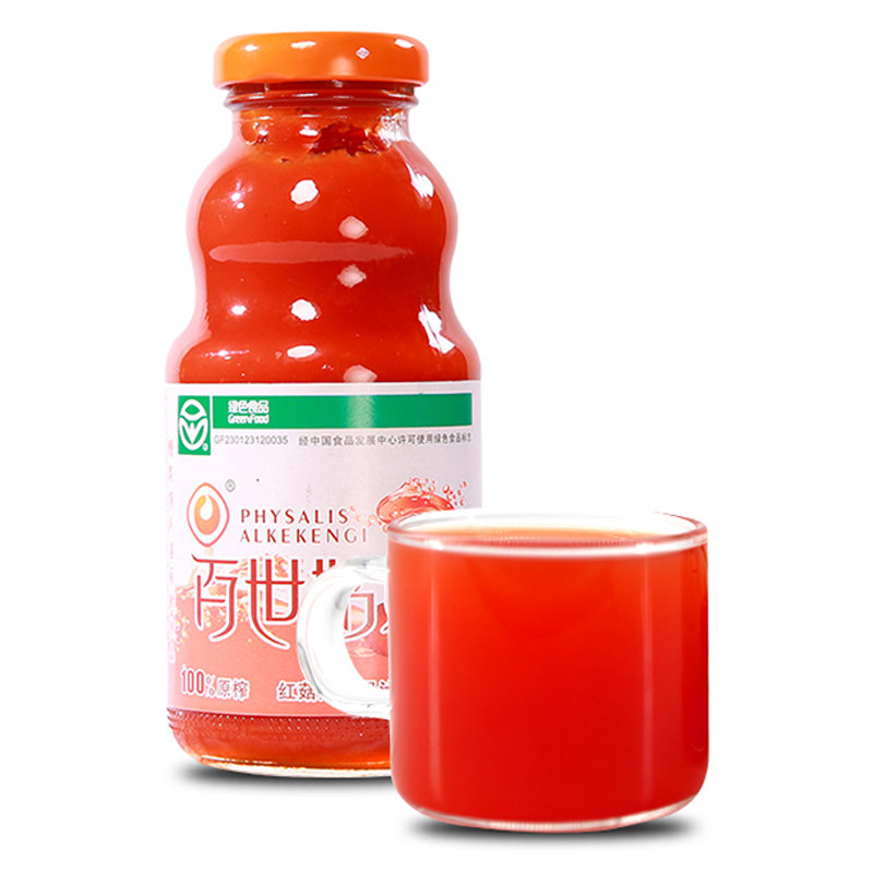 东北特产红菇娘原浆浓缩果汁家用饮品红菇娘饮料4瓶装