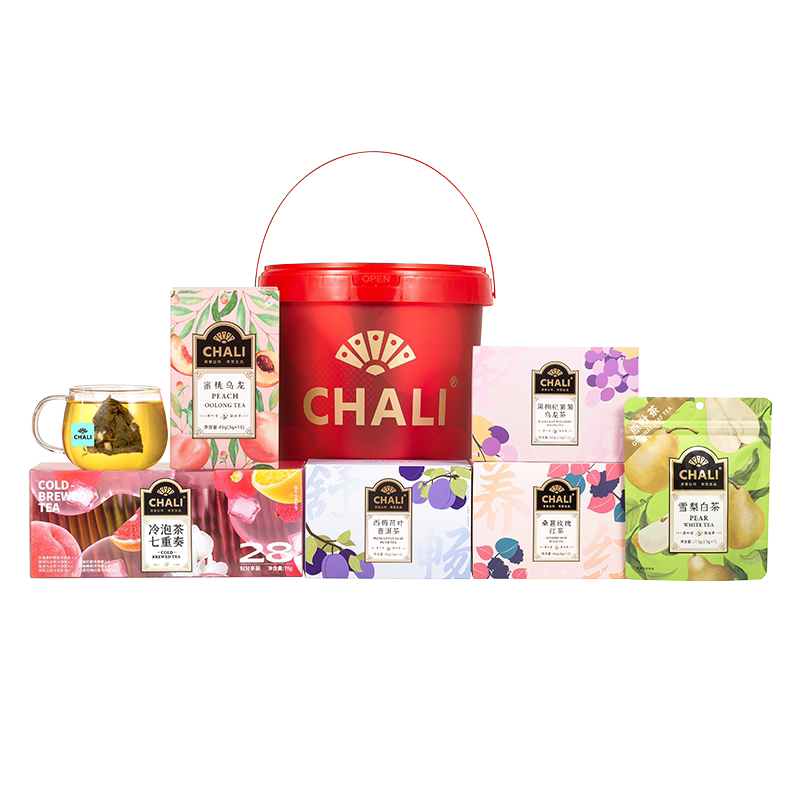 【双11预售】CHALI茶里 蜜桃乌龙荔枝红茶椰子雪梨水果袋泡茶礼盒