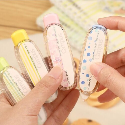 日本修正带按动迷你原纸色