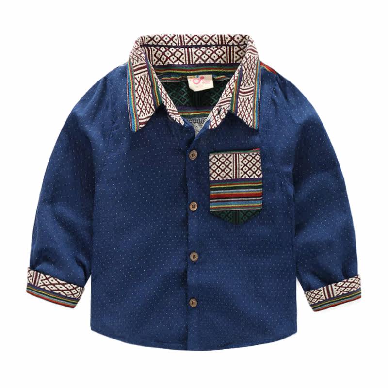 Chemise garcon à manche longue - Ref 2081906 Image 1