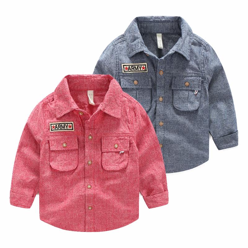 Chemise garcon à manche longue - Ref 2081915 Image 1