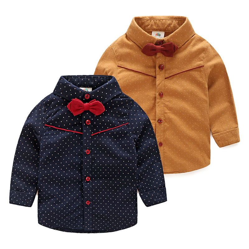 Chemise garcon à manche longue - Ref 2081947 Image 1