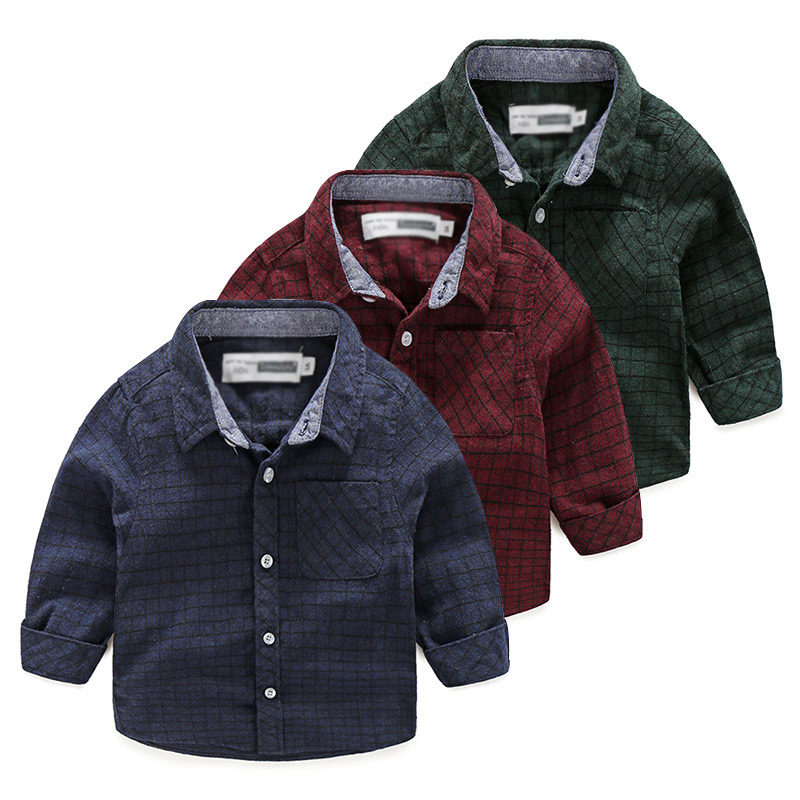 Chemise garcon à manche longue - Ref 2081939 Image 1