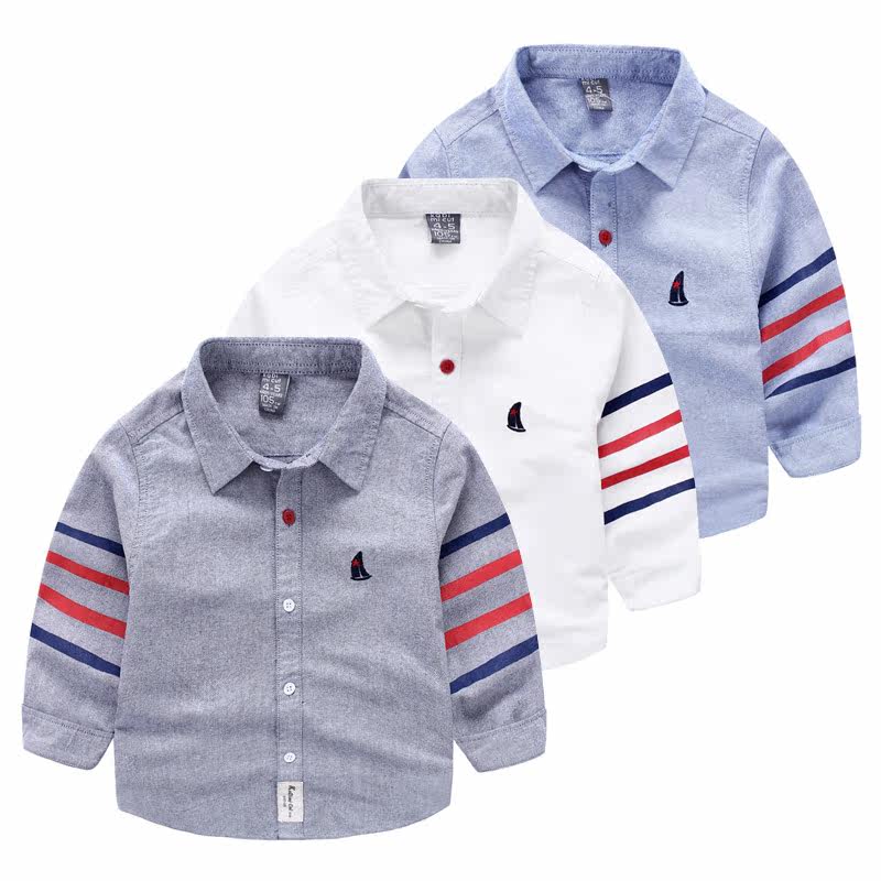 Chemise garcon à manche longue - Ref 2081902 Image 1