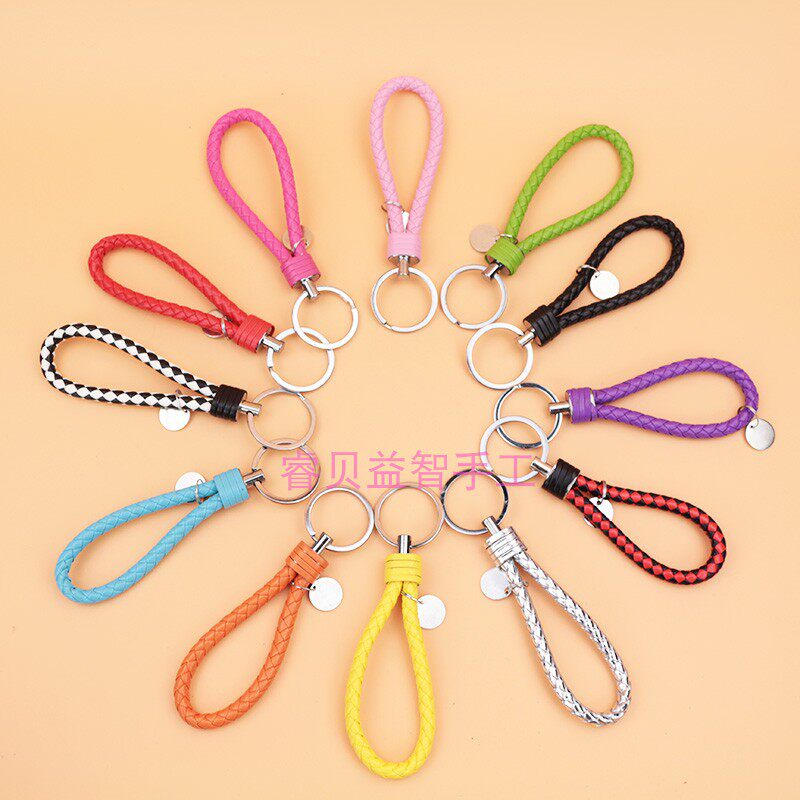 龙虾钥匙扣皮绳彩色金色银色超轻粘土雪花泥挂饰配件儿童diy材料