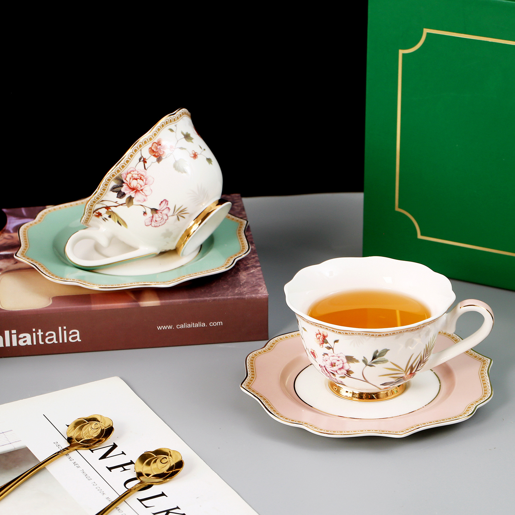 FLORIS咖啡杯FLORIS御花园骨瓷