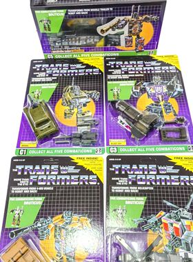 变形玩具金刚 G1 混天豹 动画1984 卡板装 合体 全新未拆封 包邮