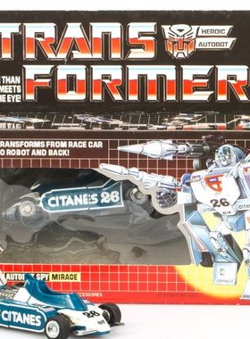 变形玩具金刚 G1 蓝色 原色 幻影 动画1984 全新未拆封盒装 包邮