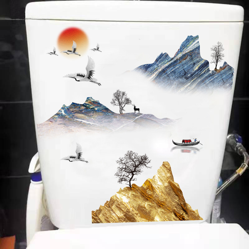 马桶贴卫生间装饰贴画两件九折