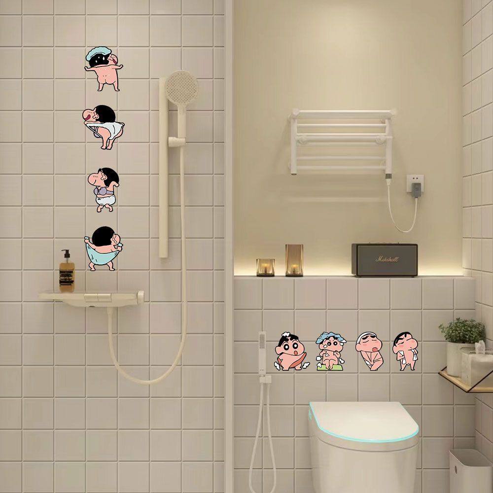 【超萌蜡笔小新卡通贴纸】墙贴浴室马桶厕所瓷家贴画卫生间防水,家居饰品,瓷砖贴,淘宝优惠券,粉丝福利购,淘宝优惠卷