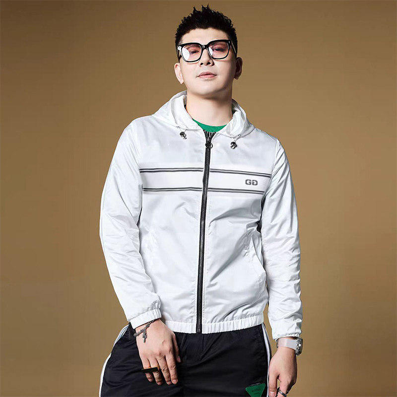 欧洲站潮流休闲外套男士高级感痞帅2025新款春秋连帽夹克男装上衣