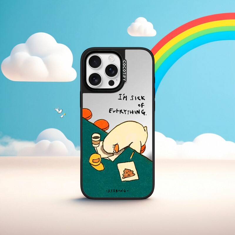 -SSEBONG-颓废打工人鸭子15适用苹果16ProMax手机壳iPhone case17全包12新款14防摔保护套13magsafe磁吸高级
