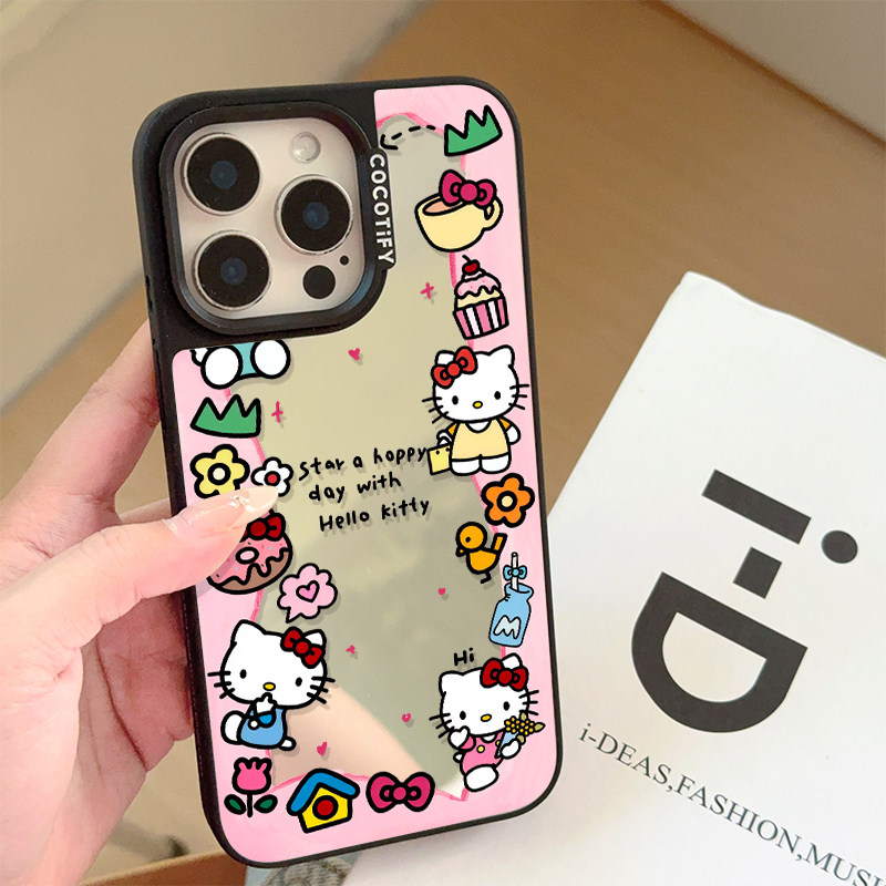 ins少女可爱游园会HelloKitty猫15适用16pro苹果16ProMax手机壳iPhone16全包12新款14P