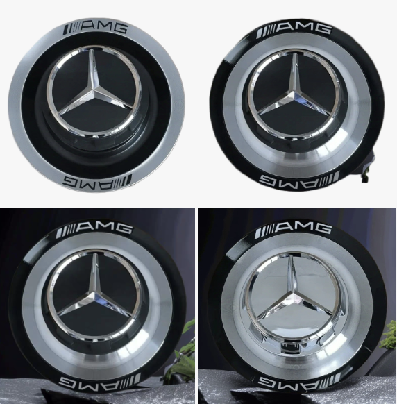 新款AMG S63轮毂盖 改装奔驰GLE53 GLS63 GLA35 C63 E63车轮标盖