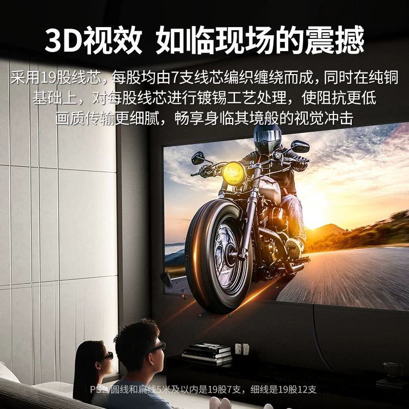 Кабель HDMI High-Definition версии 2.0 4K60 Гц для компьютера-хоста монитора, версия 2.1 8K ТВ LED-экрана