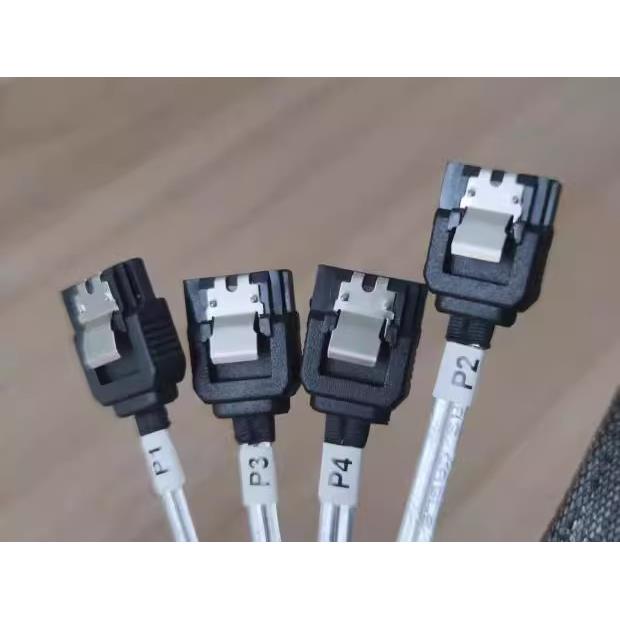 反向线12Gb安费诺拆SFF-8643转sata服务器主板转硬盘背板数据线