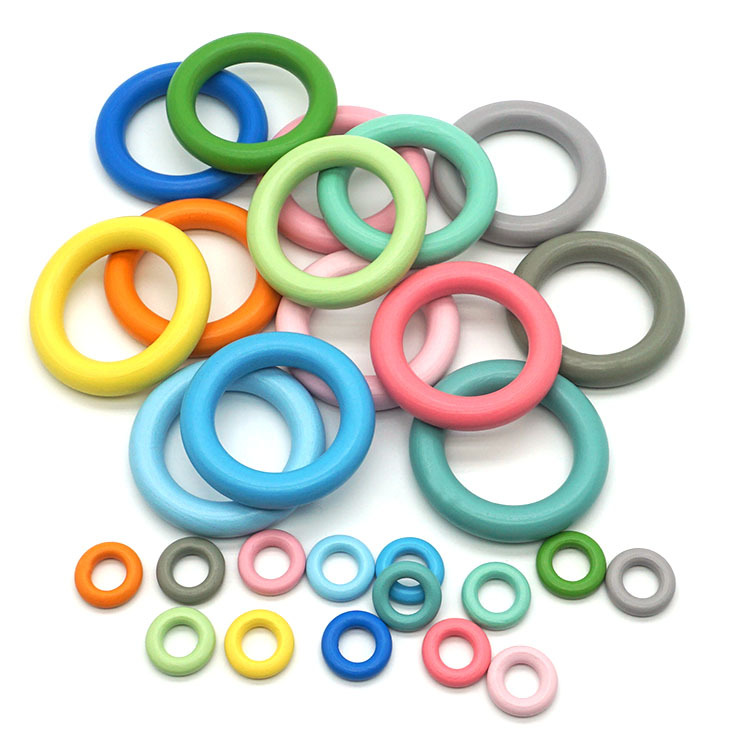 手工彩色木环70厘米木头