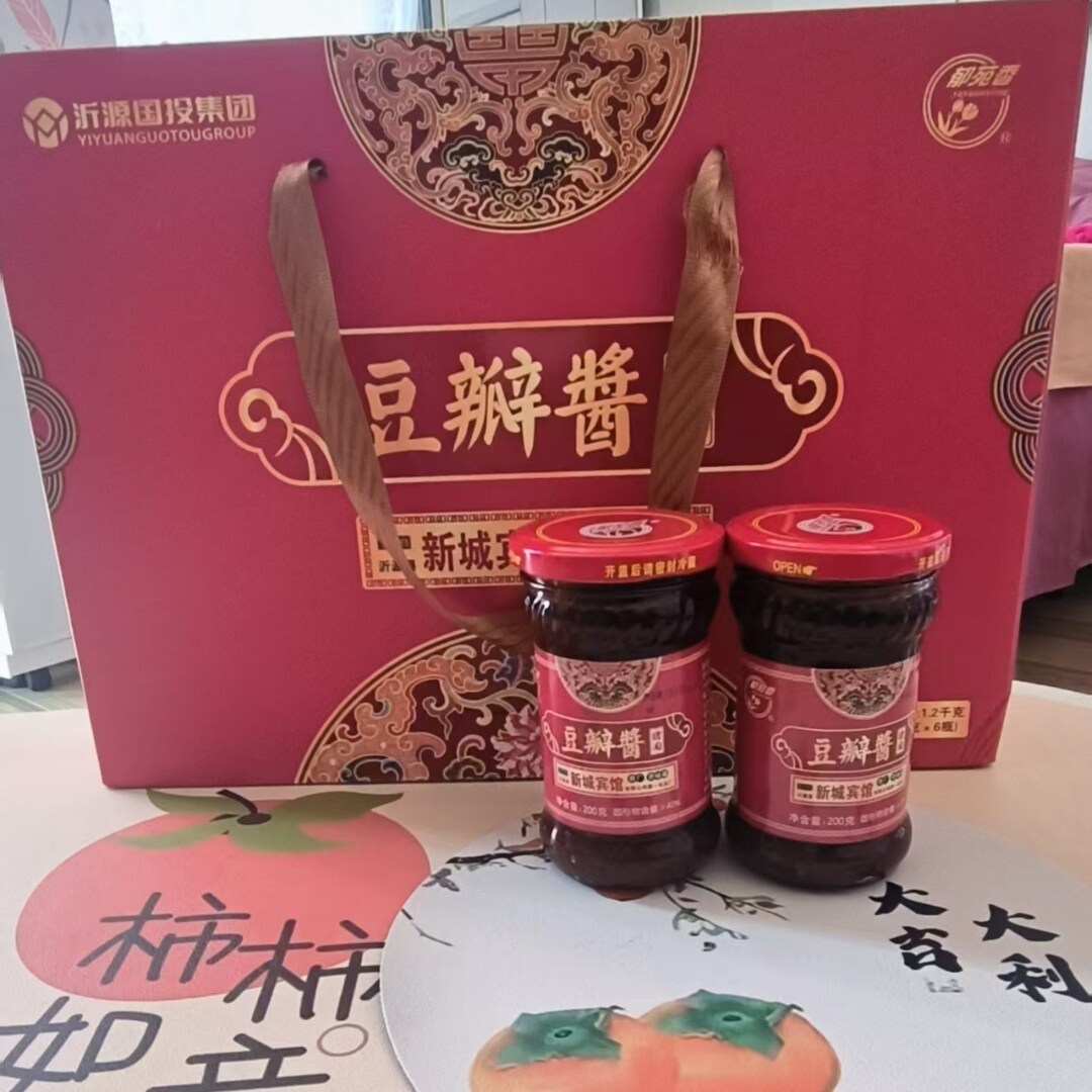 山东沂源特色名吃郁苑香牌豆瓣酱肉丁酱非郫县豆瓣酱肉酱包邮