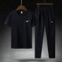 Xuanyuan Nike Tai trang web chính thức phù hợp với trang phục thể thao nam mặc mùa hè nam ngắn tay áo thun hai mảnh phiên bản Hàn Quốc tự tu - Bộ đồ những bộ jumpsuit đẹp nhất