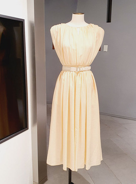 韩国直邮美夏MICHAA 2023夏新品无袖气质优雅连衣裙 MIN4-WOP-140