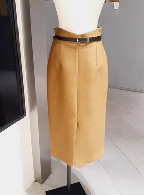 韩国专柜代购MICHAA正品女装2024冬半身裙MIOC-WSK-110