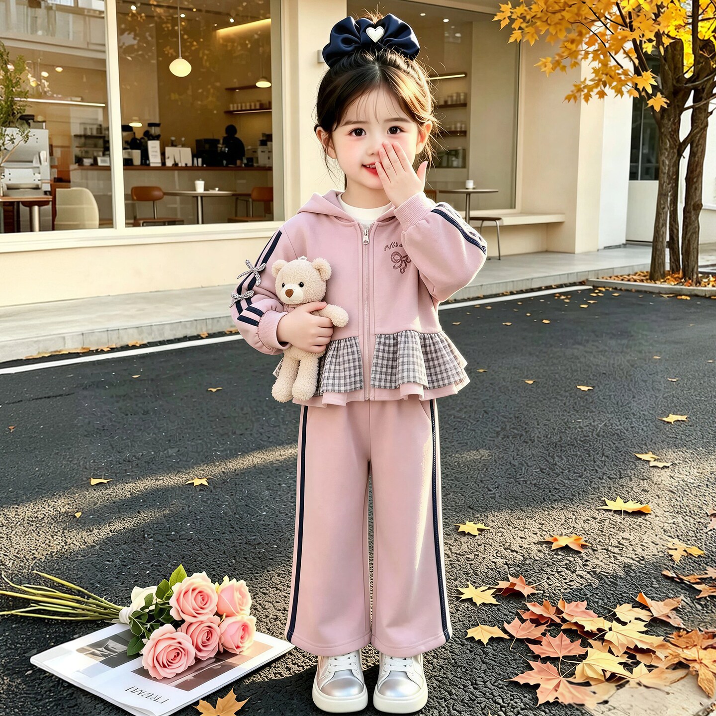 2026新款女童韩版洋气运动套装潮