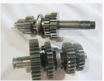 摩托车配件适用于弯梁车DY100，泰本田110主轴副轴，主副轴总成