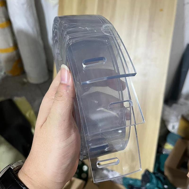 透明PVC软胶定制软胶水晶板垫片加工打孔软玻璃胶密封挡板3m背胶图片