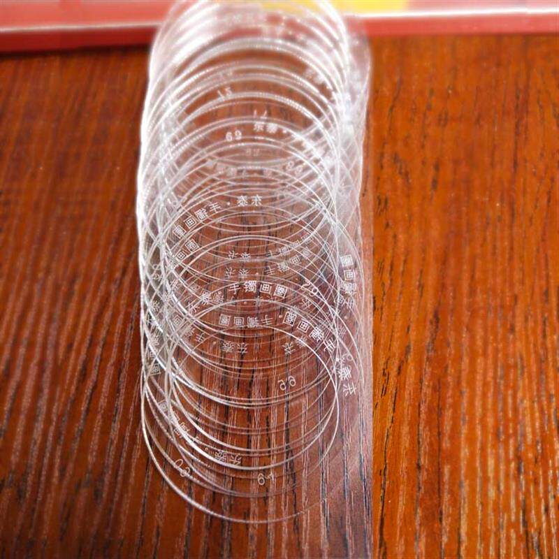 翡翠玉石手镯塑料画圈尺绘图 圆形椭圆贵妃镯子加工模具 新品