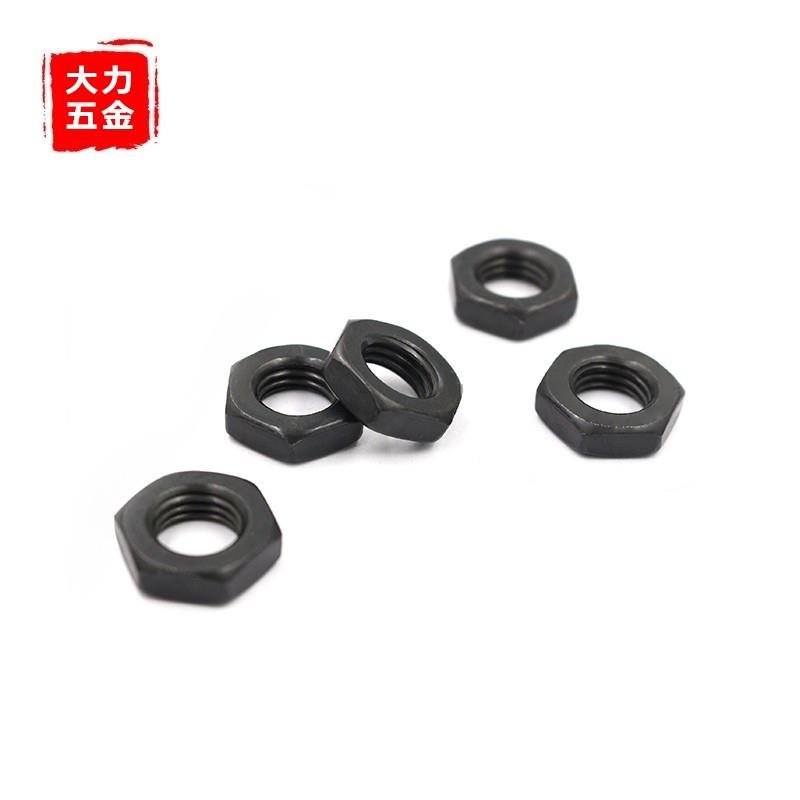 88级黑色细牙反牙六角薄螺母螺帽M8M33M39M45M48M64M72M80*15x2