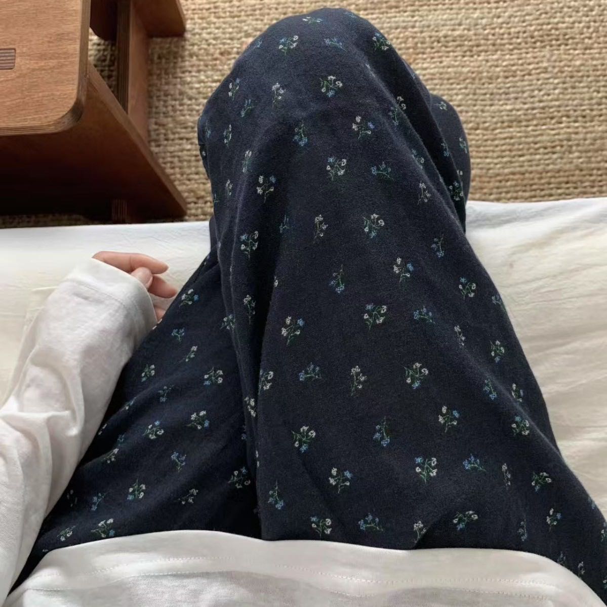 全棉双层纱遛弯裤~100棉纱布睡衣家居服宽松软糯居家长裤空调裤