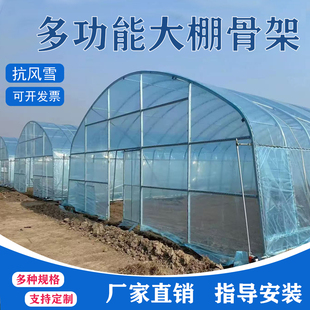 大棚骨架钢管温室种植棚定制养殖大棚蔬菜大棚猪舍牛棚羊圈千拓