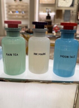 LV中国限定香水RAIN TEA茶瀑INK MARK墨韵如诗MOON TALE琼轮