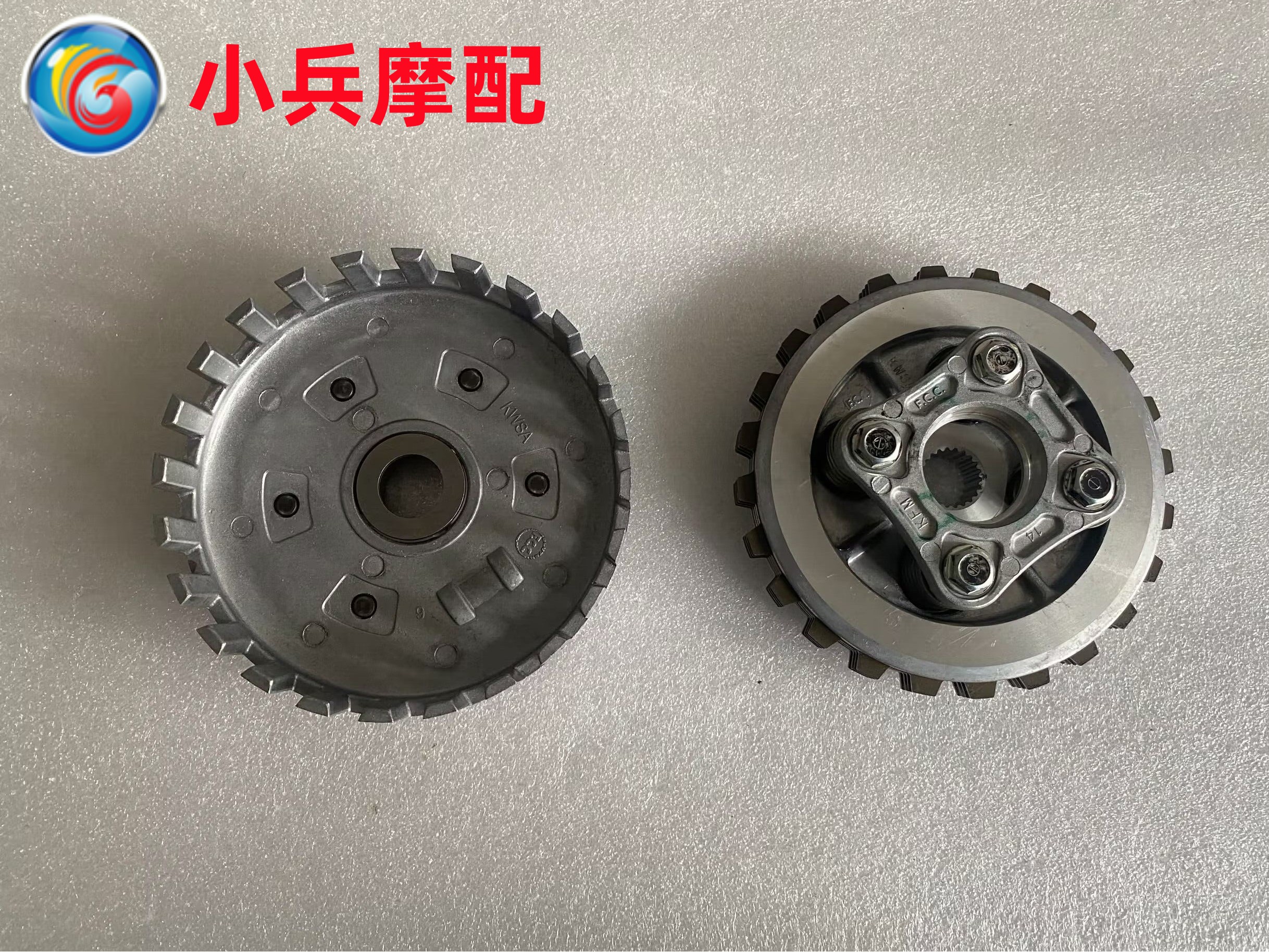 适用于新大洲本田SDH125-53/53A锐彪离合器总成摩擦片铁片大小鼓