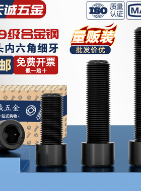 10.9级细牙内六角螺丝MM8*1M10*1.25M12M14M16*1.5M18M20M22M24x2