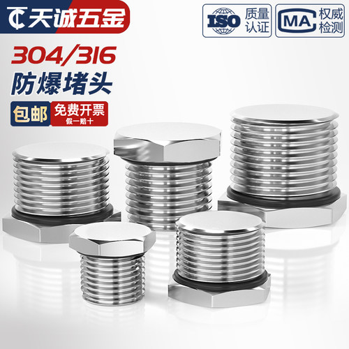 【全网热销】304不锈钢防爆堵头