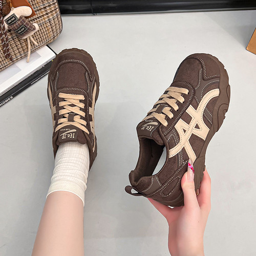 复古厚底德训鞋女秋季新款防滑