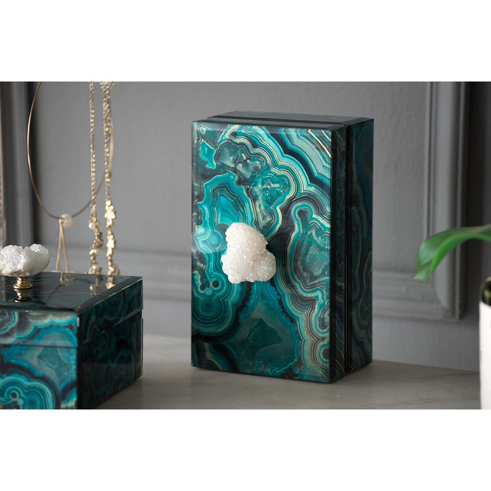 天然矿石首饰盒收纳盒装饰收纳