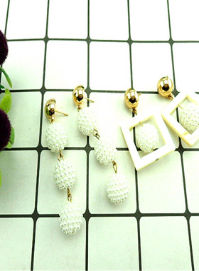 饰品质感时尚风夸张贝壳耳钉