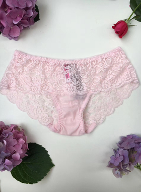 韩国ullala女士蕾丝内裤舒适弹力贴身肤色黑色粉色