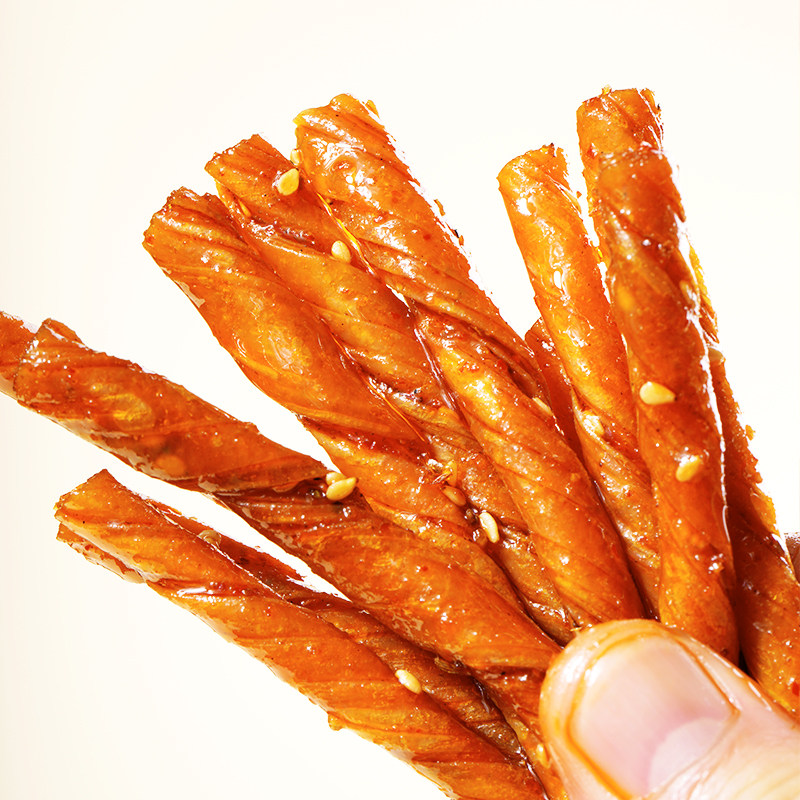 扯皮豆筋网红豆皮辣条湖南特产麻辣零食香辣豆筋湖南辣条