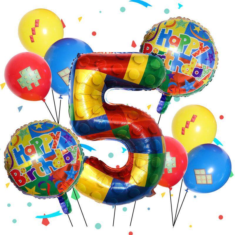 气球装饰 生日气球 跨境铝膜数字组合乳胶生日派对装饰气氛批发气