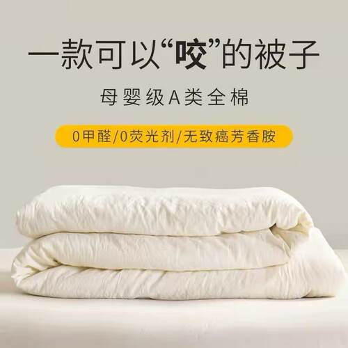 A类母婴级大豆纤维四季化纤被