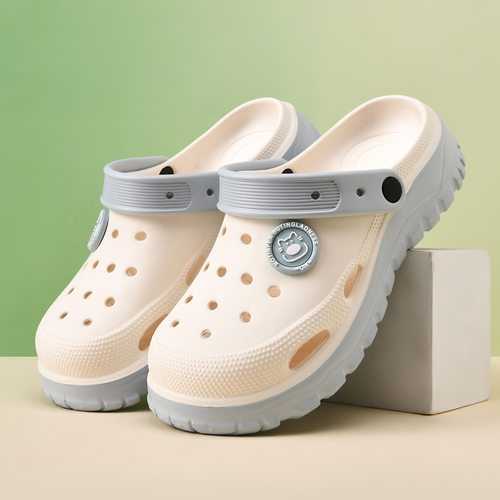 2026厚底青年透气沙滩洞洞鞋男eva休闲鞋外贸