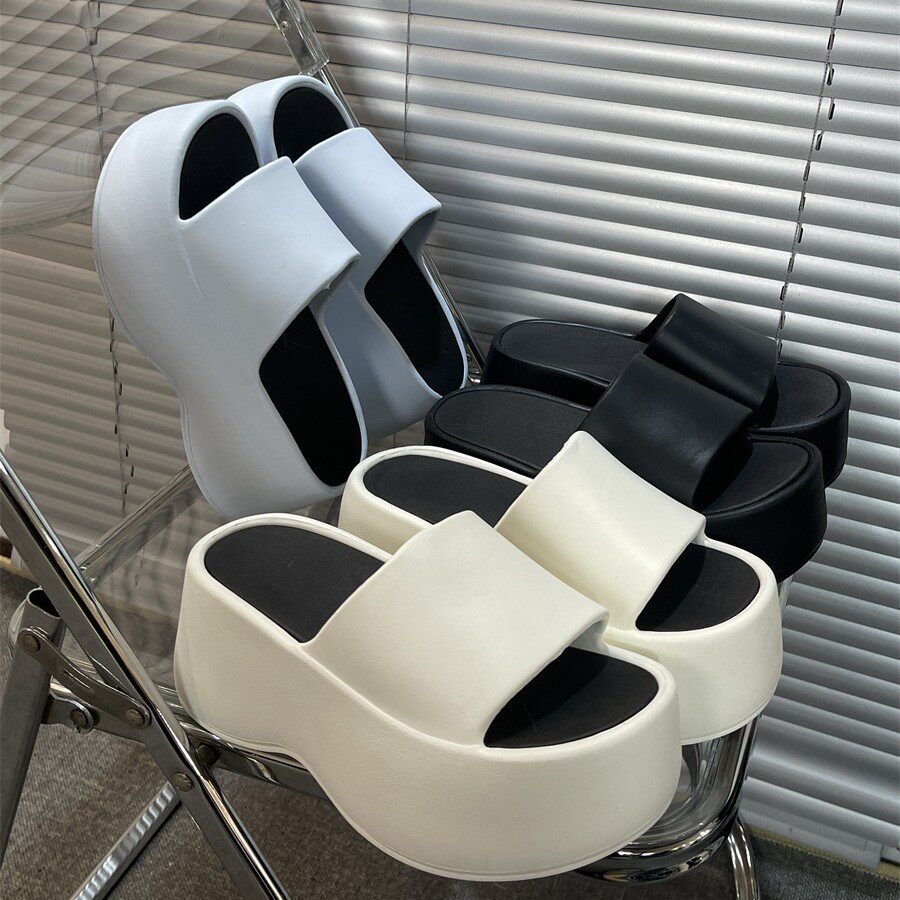 EVA鞋女款夏天松糕拖外穿厚底踩屎感2025新款夏季网红厚底凉拖鞋